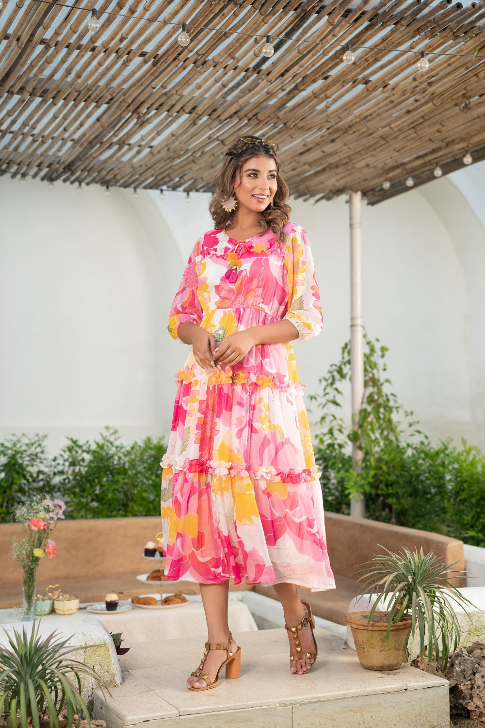 Floral Chiffon Dress