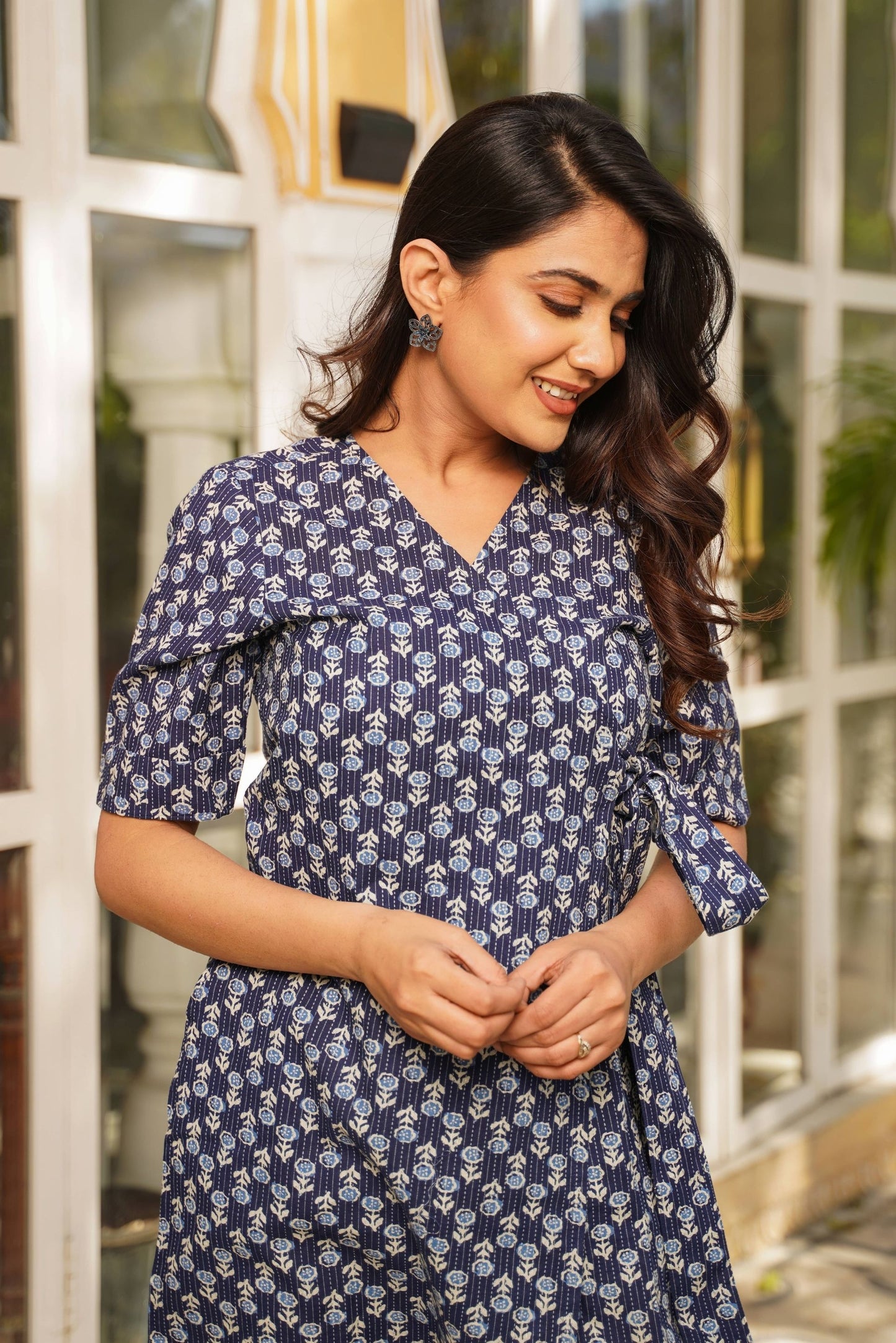 SAPPHIRE WRAP DRESS