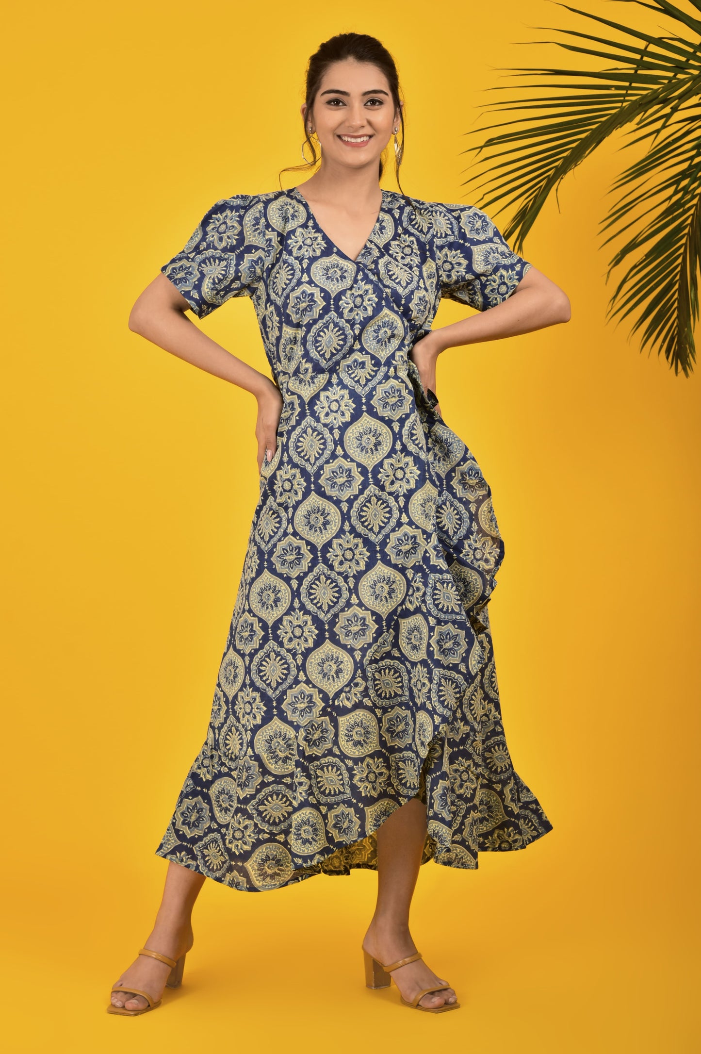 Istanbull Inspired Indigo Frill Dress