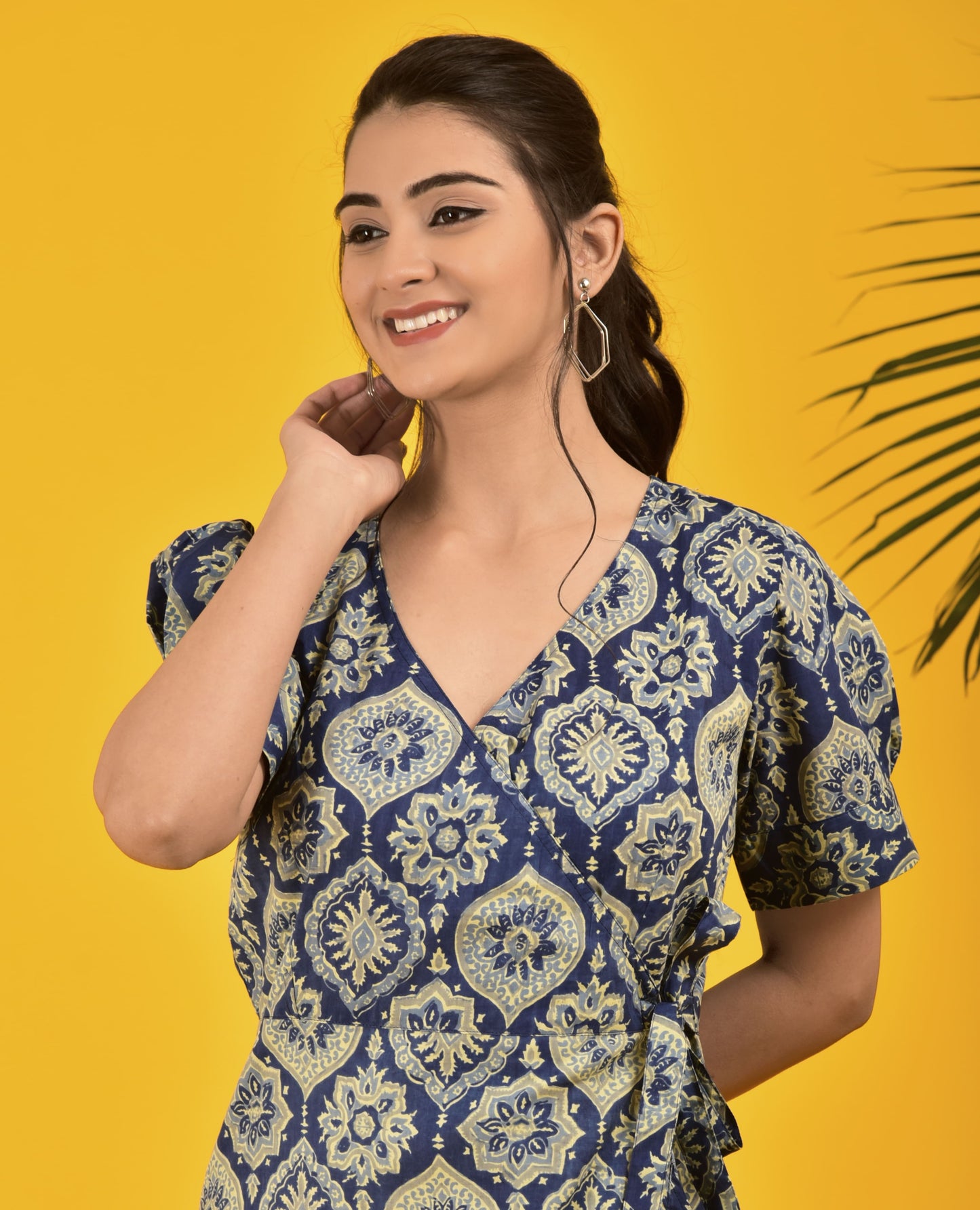 Istanbull Inspired Indigo Frill Dress
