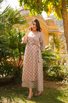 Grey floral wrap dress -old